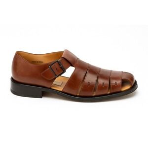 Mezlan Diablo Fisherman Sandals Men's Sz 9M Brown Leather Buckle Shoes‎ Spain